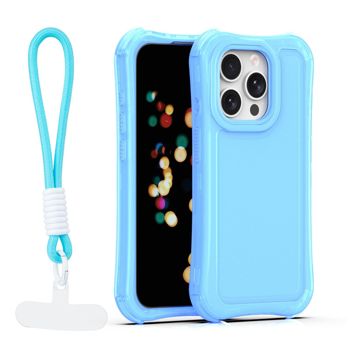„Safepop“ vāciņš ar siksniņu iPhone 15 Pro 6,1" zils