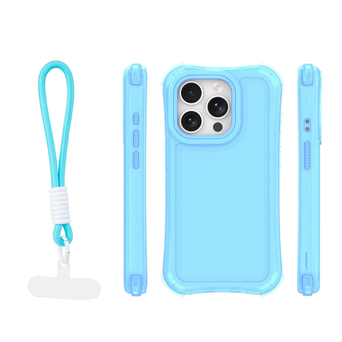 „Safepop“ vāciņš ar siksniņu iPhone 15 Pro 6,1" zils