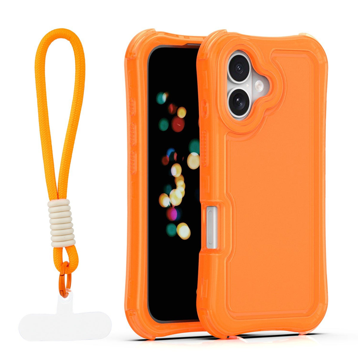 „Safepop“ vāciņš ar siksniņu iPhone 16 6,1" oranžs