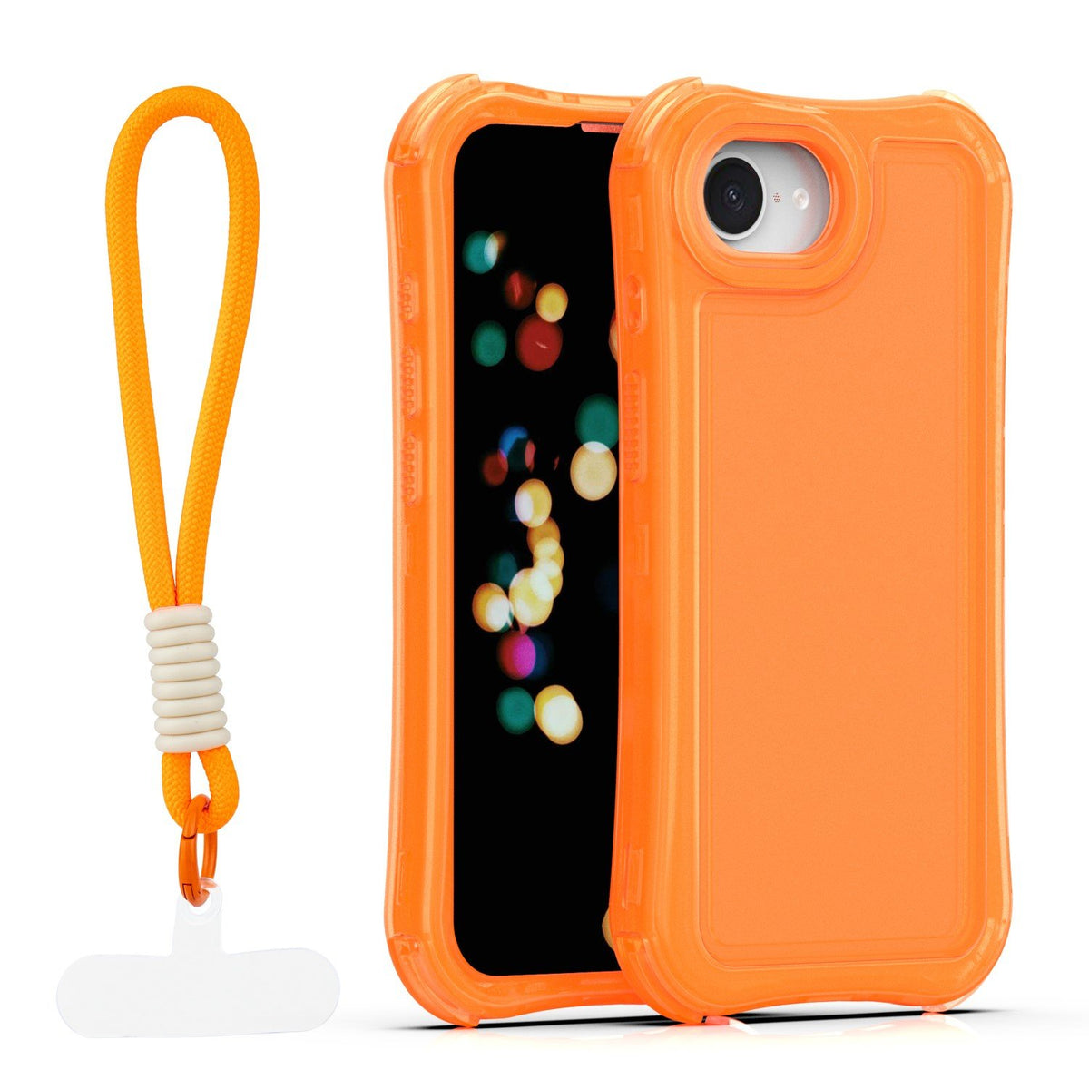 „Safepop“ vāciņš ar siksniņu iPhone 16e / 17e, oranžs