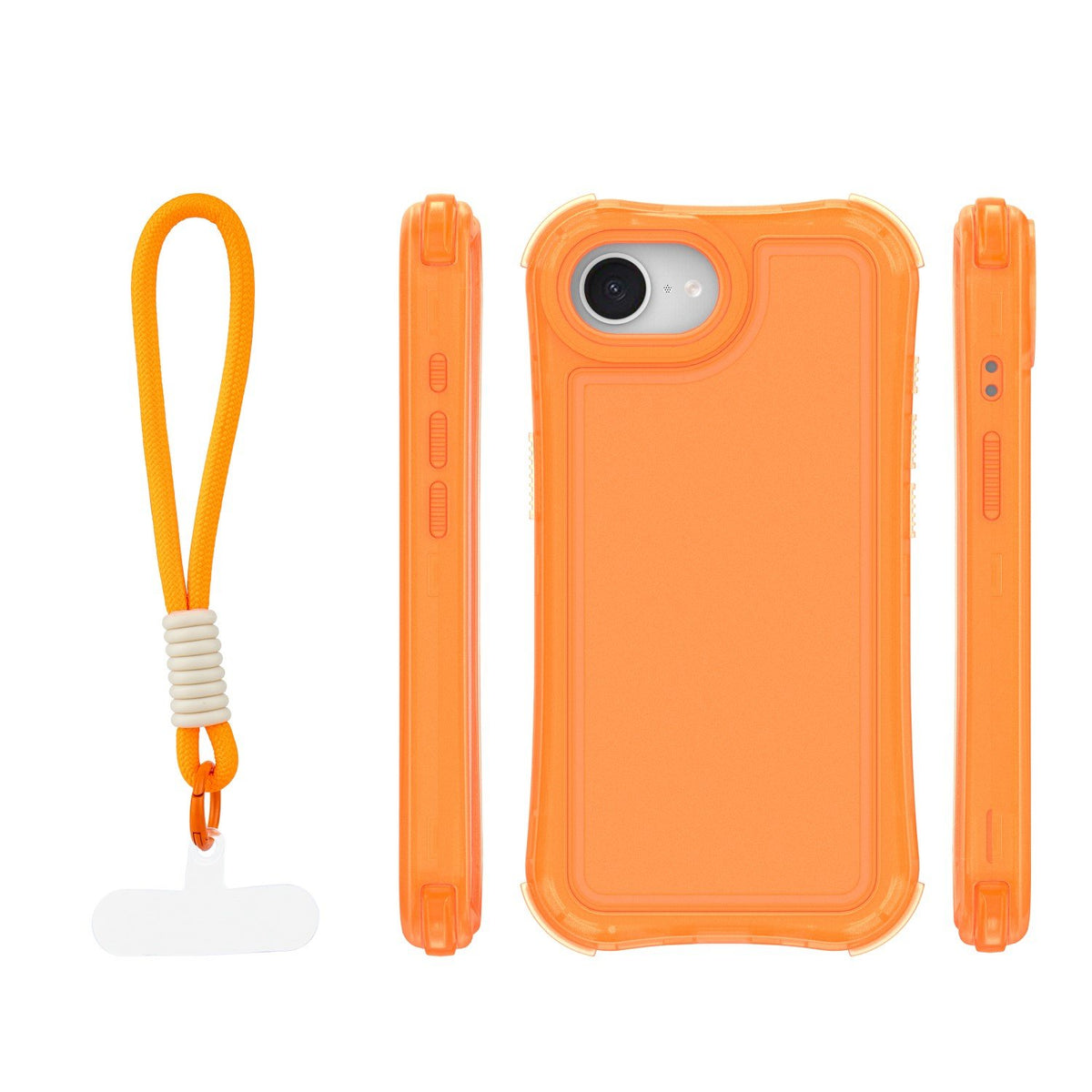 „Safepop“ vāciņš ar siksniņu iPhone 16e / 17e, oranžs