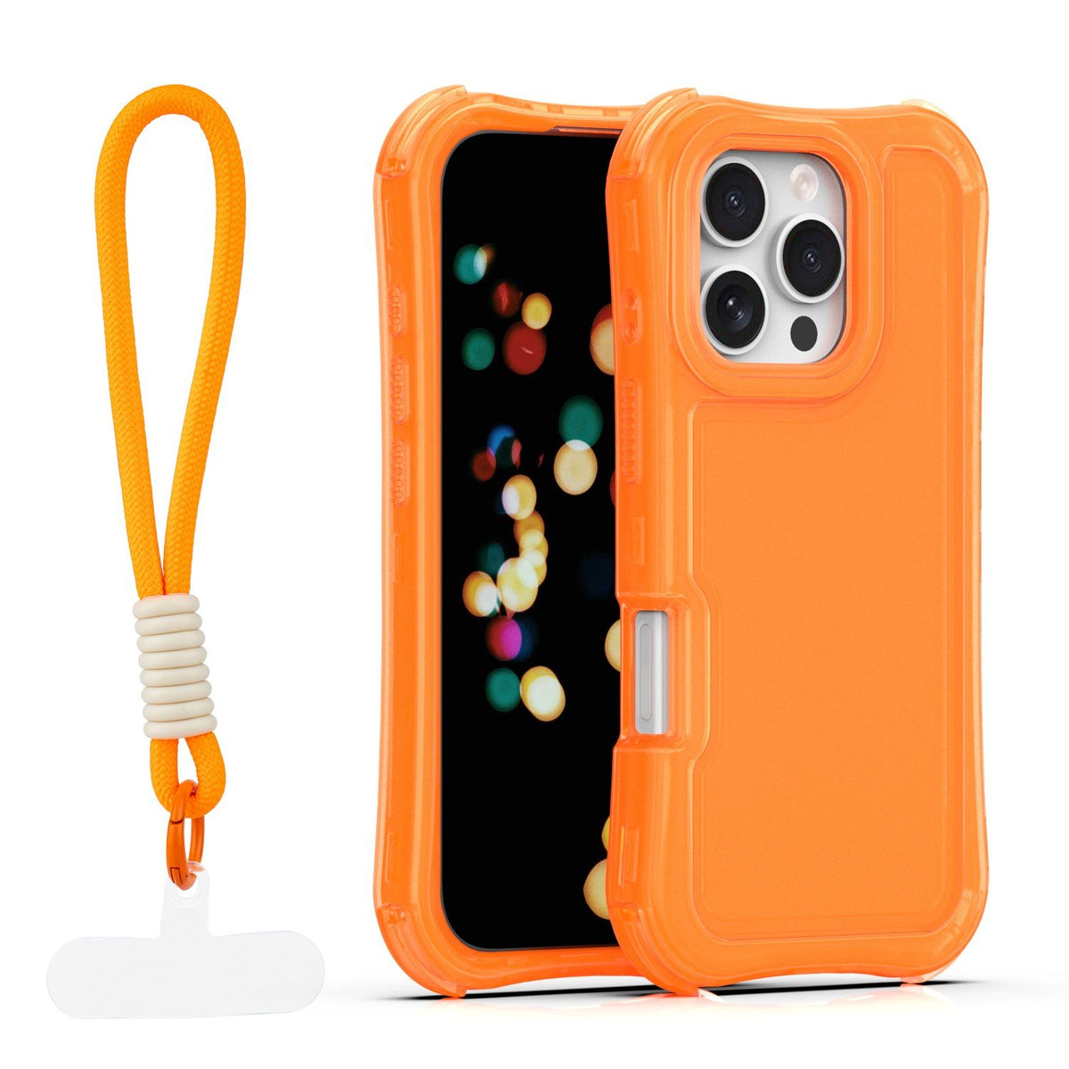 „Safepop“ vāciņš ar siksniņu iPhone 16 Pro 6,3" oranžs