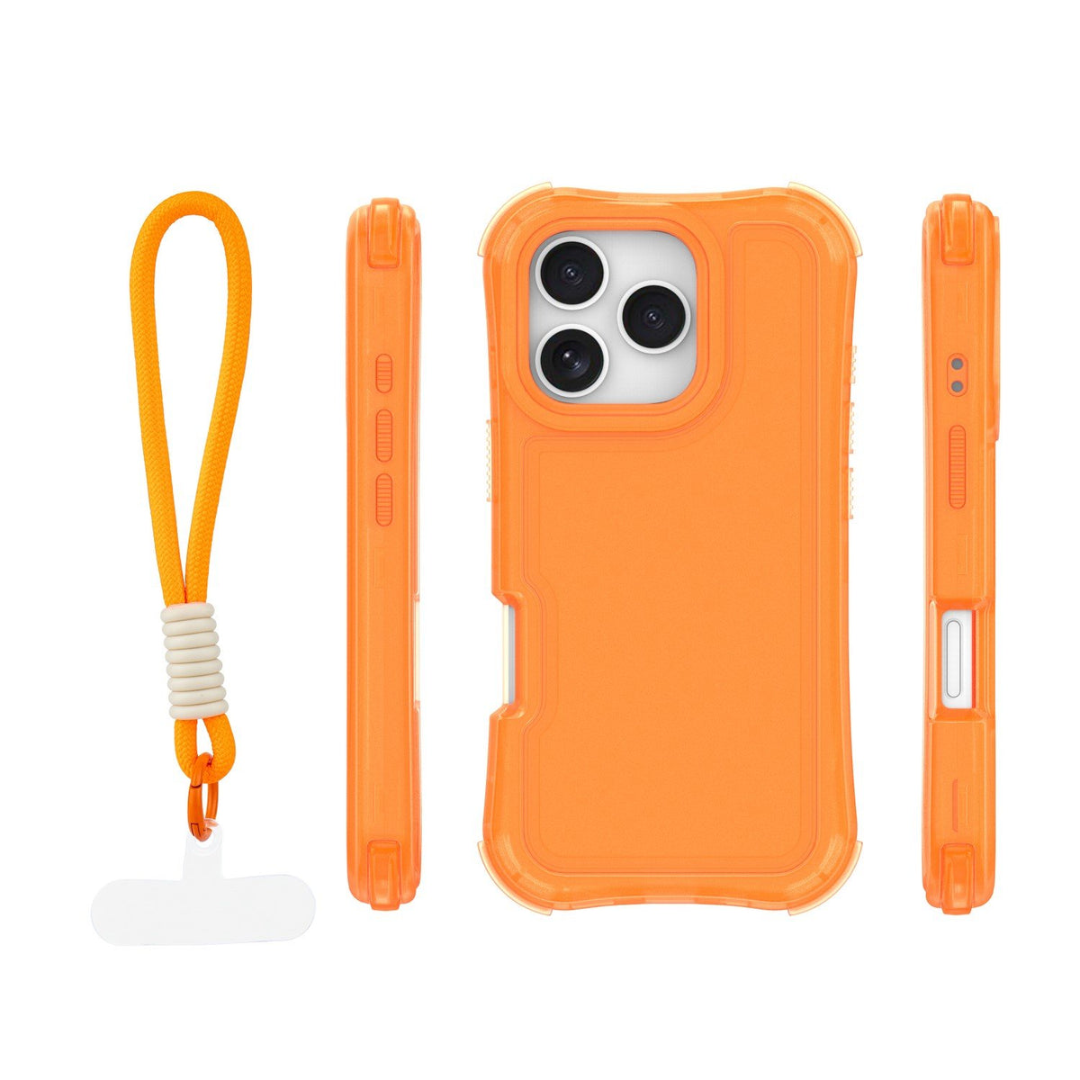 „Safepop“ vāciņš ar siksniņu iPhone 16 Pro 6,3" oranžs