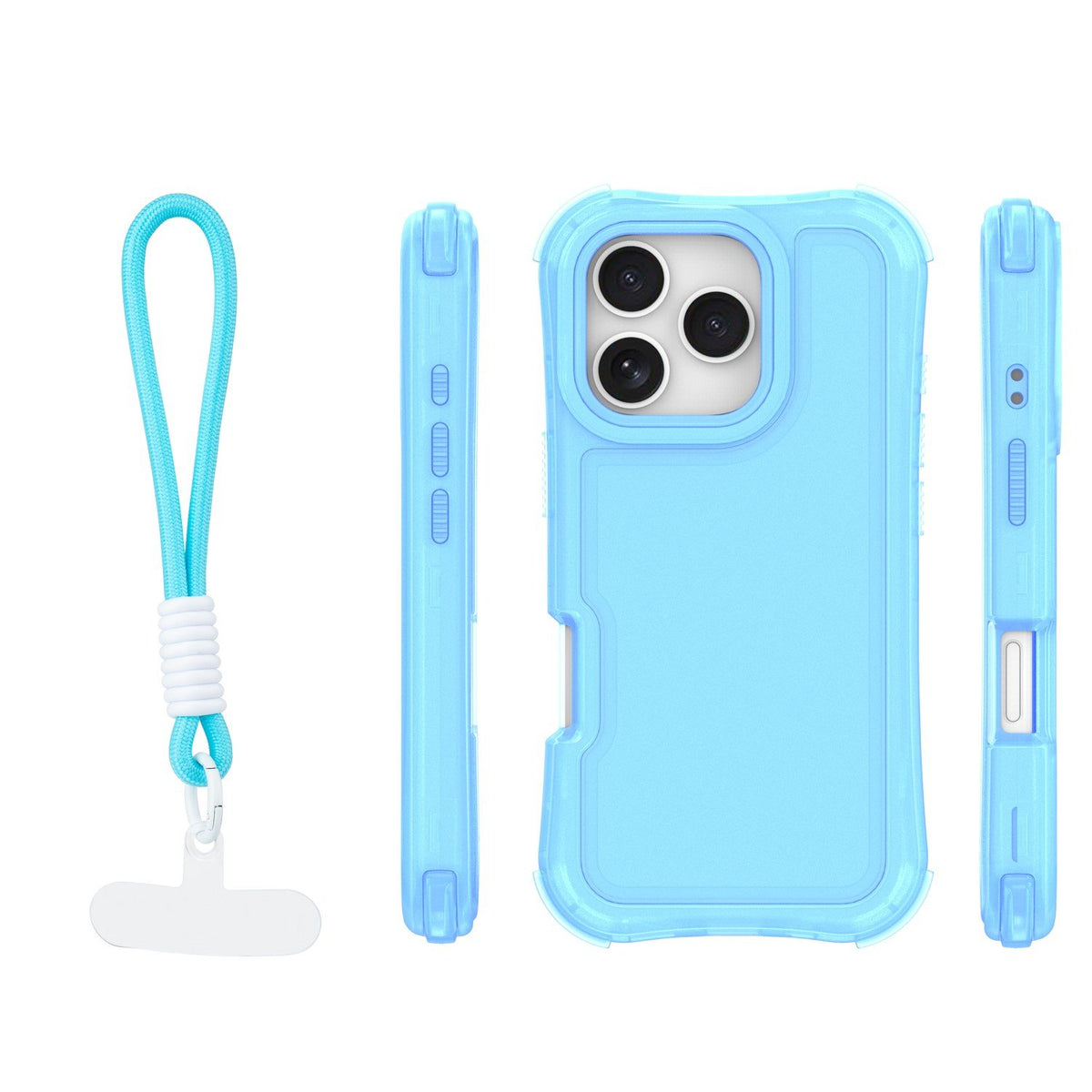 „Safepop“ vāciņš ar siksniņu iPhone 16 Pro 6,3" zils