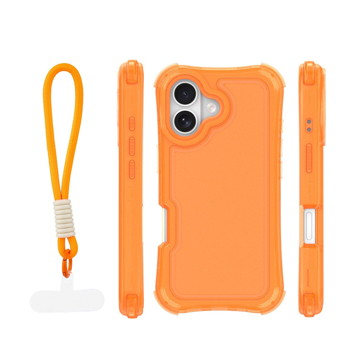 „Safepop“ vāciņš ar siksniņu iPhone 17 6,3" oranžs