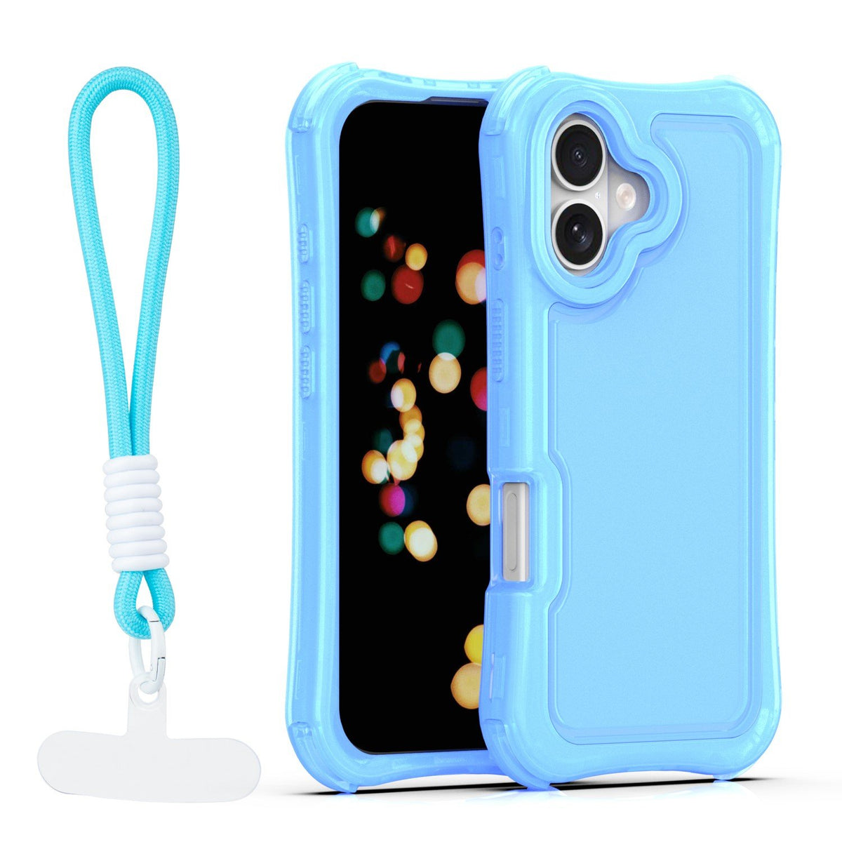 „Safepop“ vāciņš ar siksniņu iPhone 17 6,3" zils