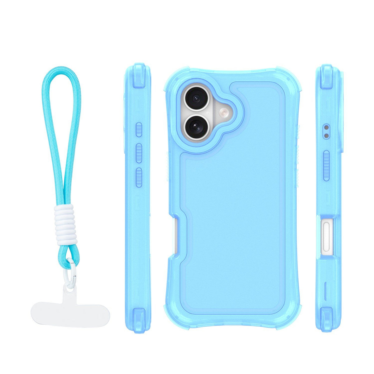 „Safepop“ vāciņš ar siksniņu iPhone 17 6,3" zils