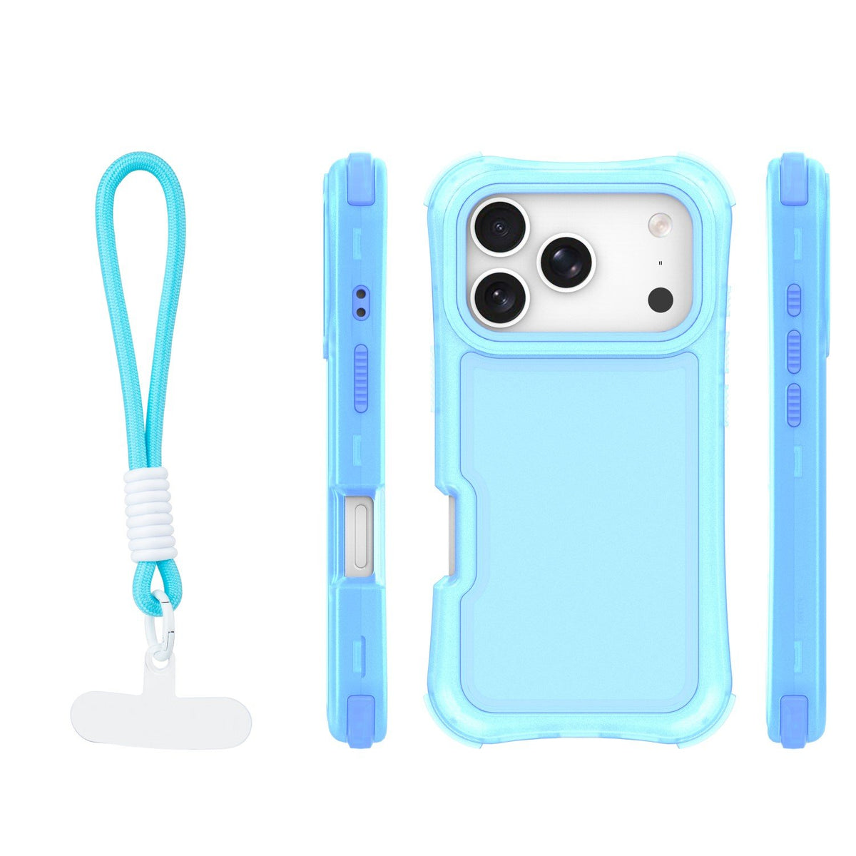 „Safepop“ vāciņš ar siksniņu iPhone 17 Pro 6,3" zils