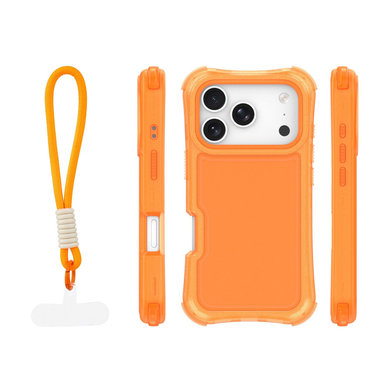 „Safepop“ vāciņš ar siksnu iPhone 17 Pro Max 6,9" oranžs