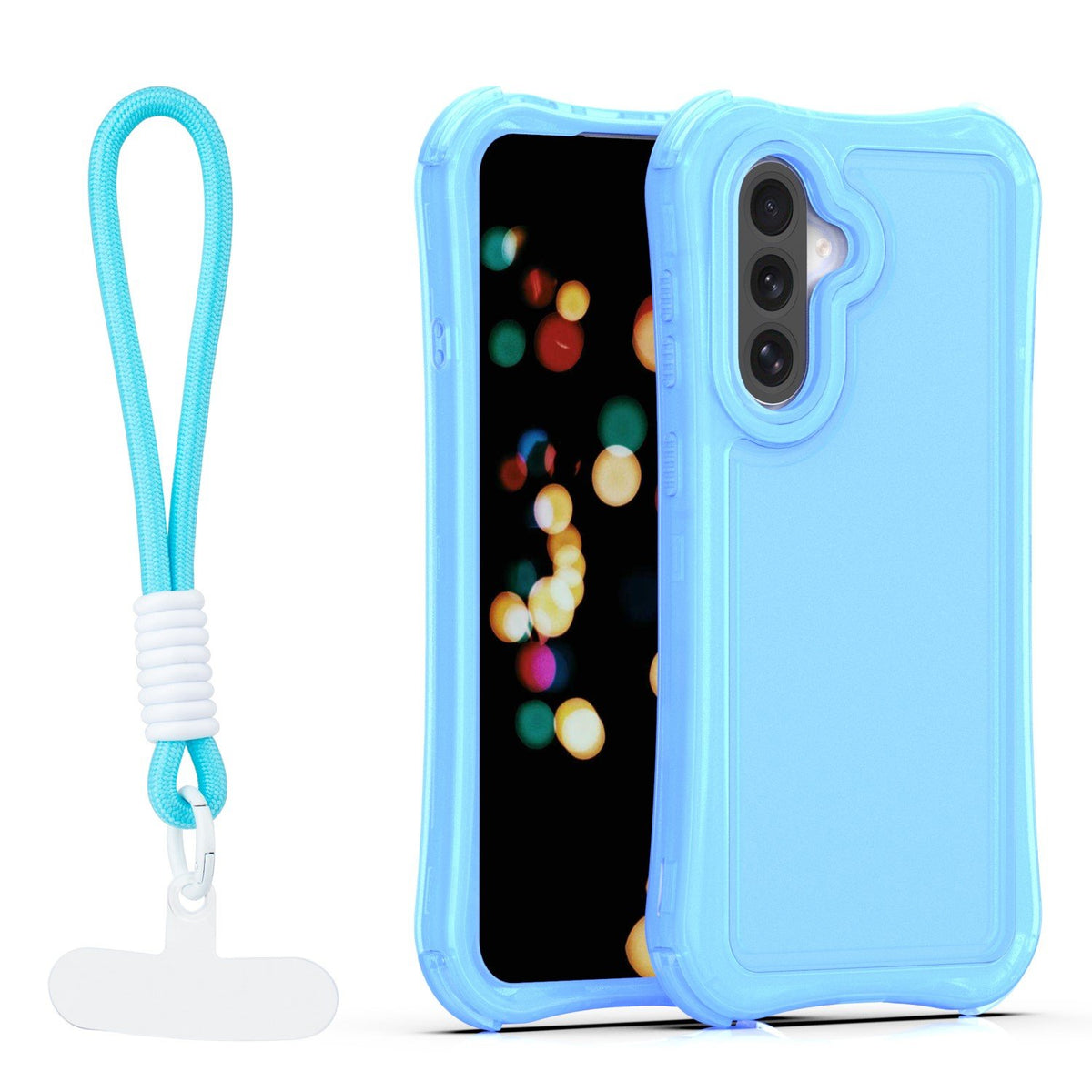 „Safepop“ vāciņš ar siksniņu viedtālrunim „Samsung Galaxy A36 5G“ / „A56 5G“ / „A37 5G“, zils