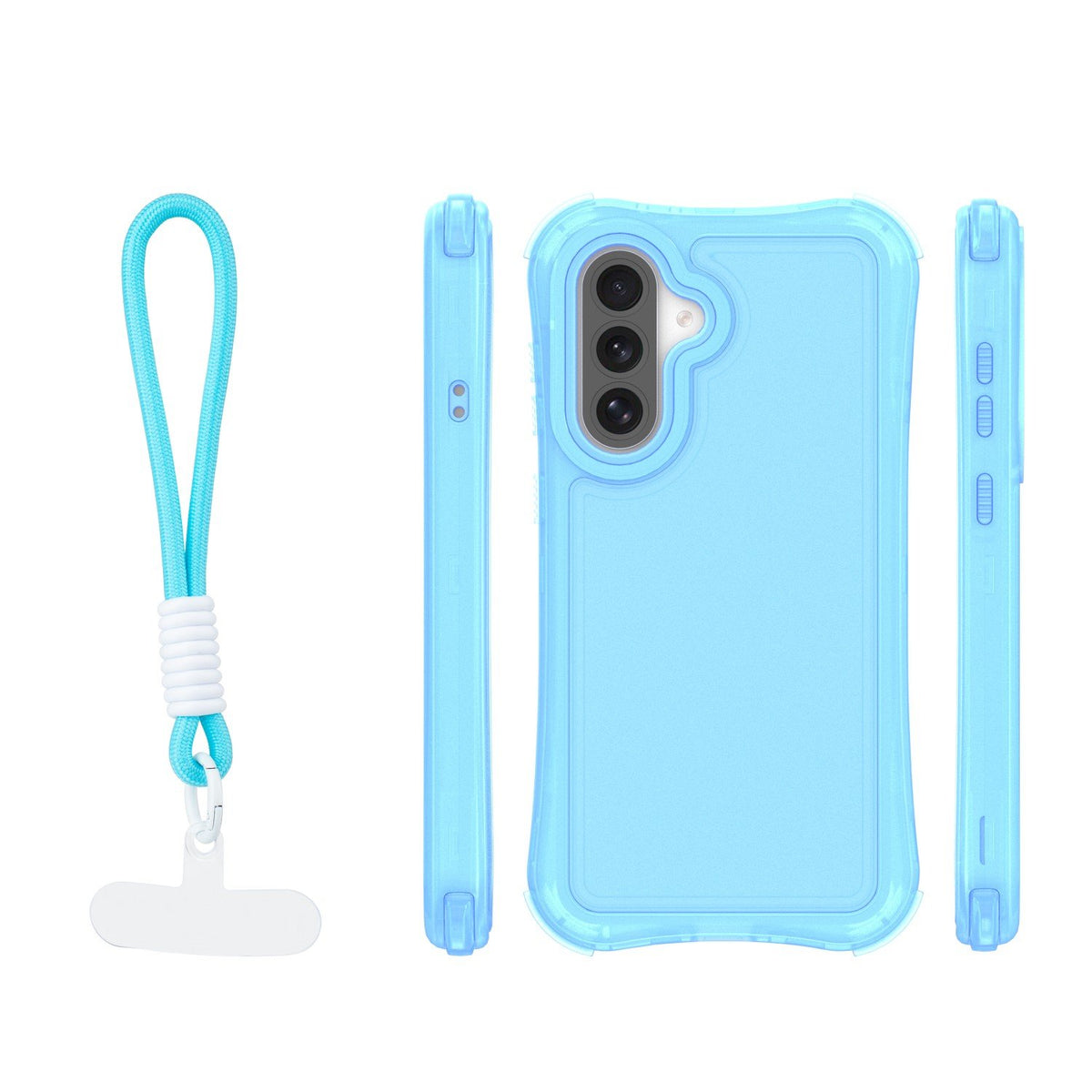 „Safepop“ vāciņš ar siksniņu viedtālrunim „Samsung Galaxy A36 5G“ / „A56 5G“ / „A37 5G“, zils