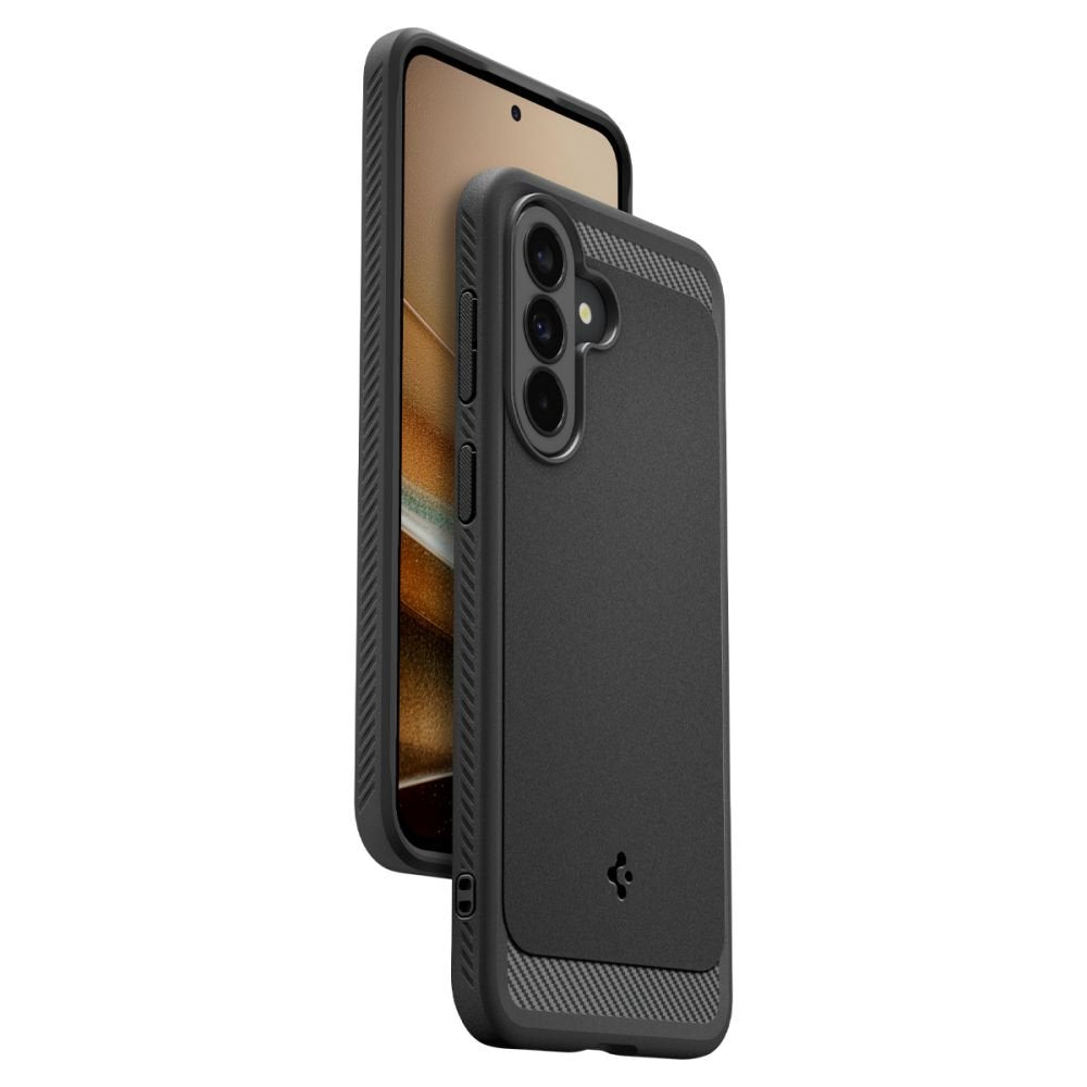 Spigen Rugged Armor vāciņš Samsung Galaxy A37 5G, matēti melns