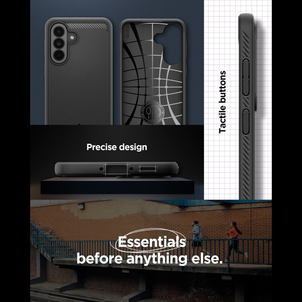 Spigen Rugged Armor vāciņš Samsung Galaxy A37 5G, matēti melns