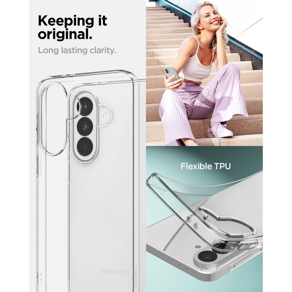 Spigen Liquid Crystal vāciņš Samsung Galaxy A37 5G — kristāldzidrs