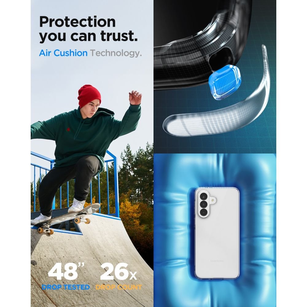Spigen Liquid Crystal vāciņš Samsung Galaxy A37 5G — kristāldzidrs