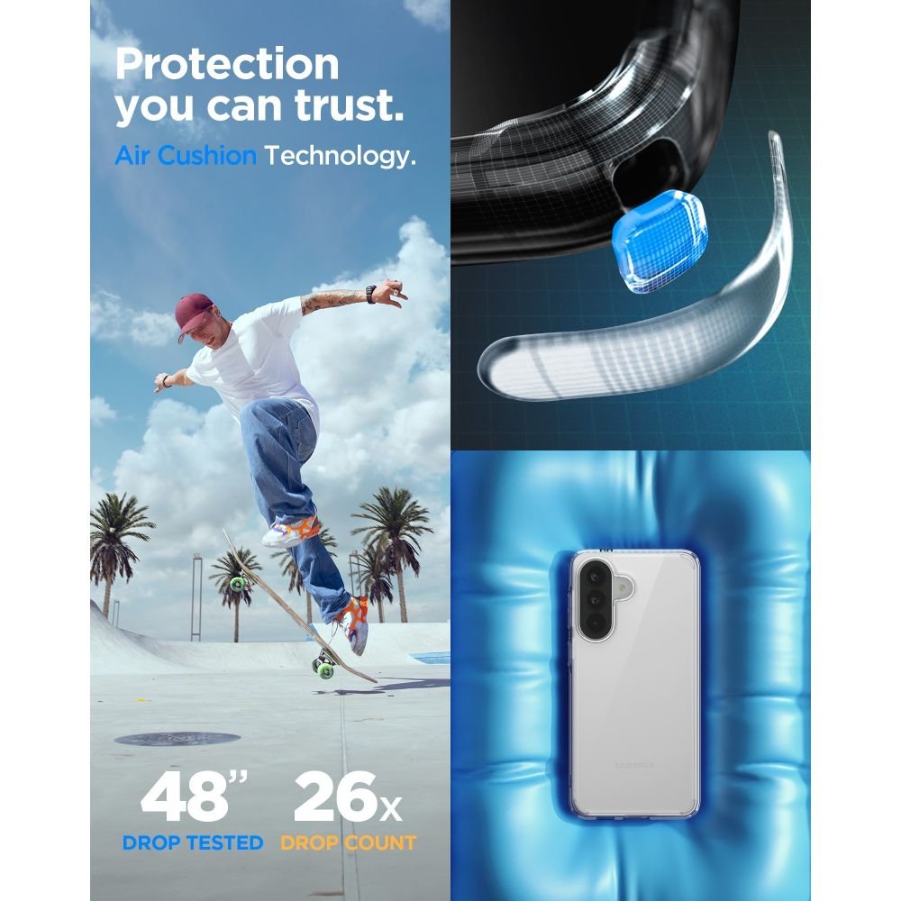 Spigen Ultra Hybrid vāciņš Samsung Galaxy A57 5G, kristāldzidrs