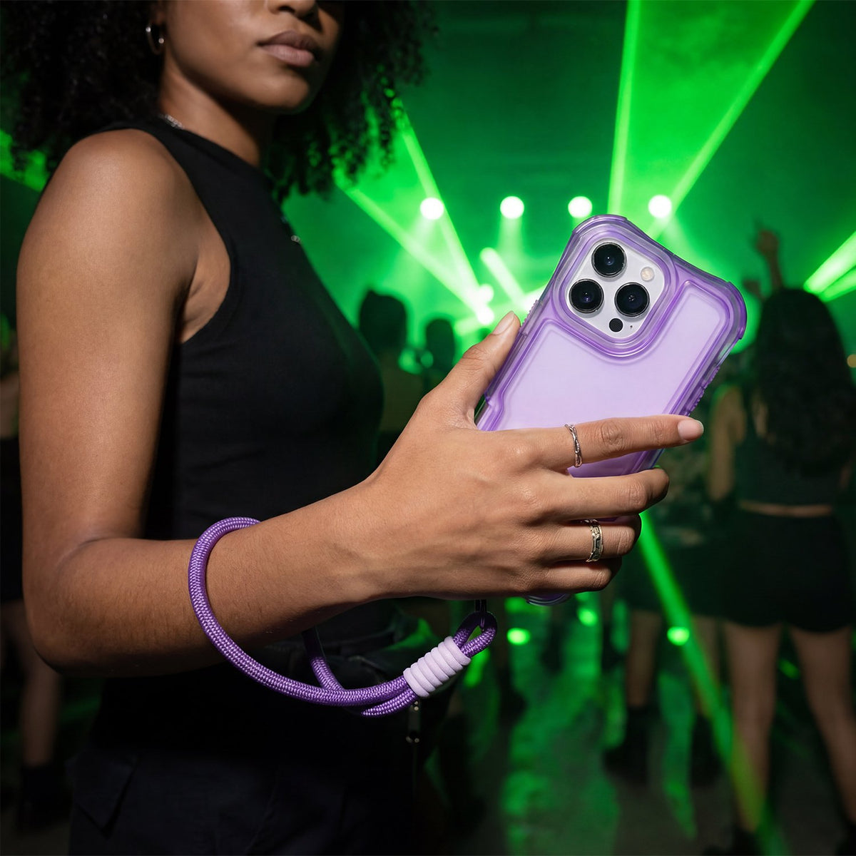 „Safepop“ vāciņš ar siksniņu iPhone 12 / 12 Pro 6,1" violets