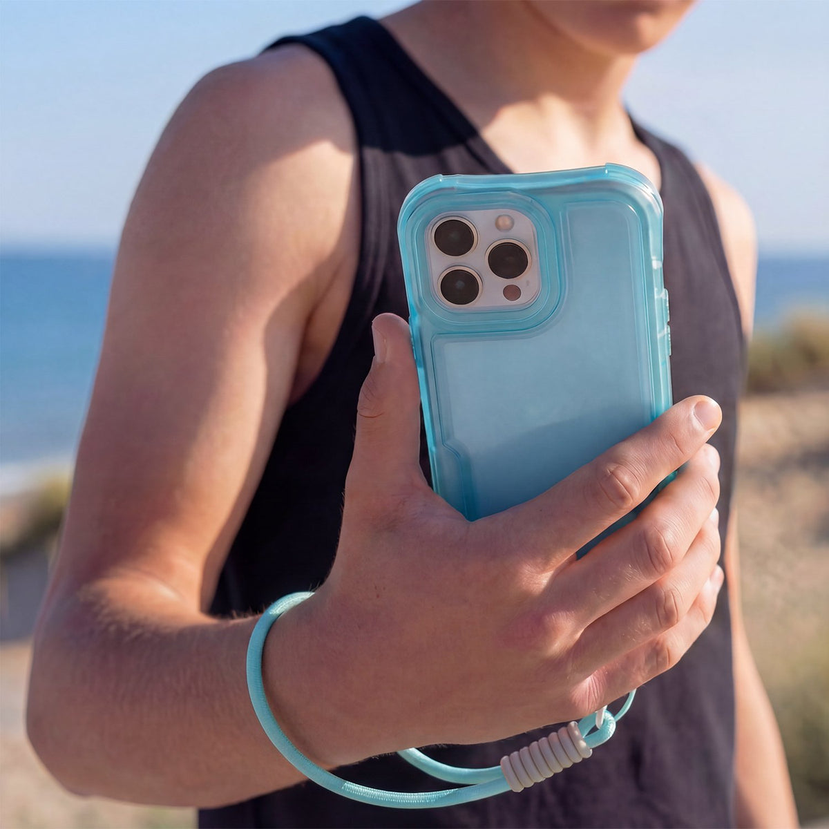 „Safepop“ vāciņš ar siksniņu iPhone 11, zils