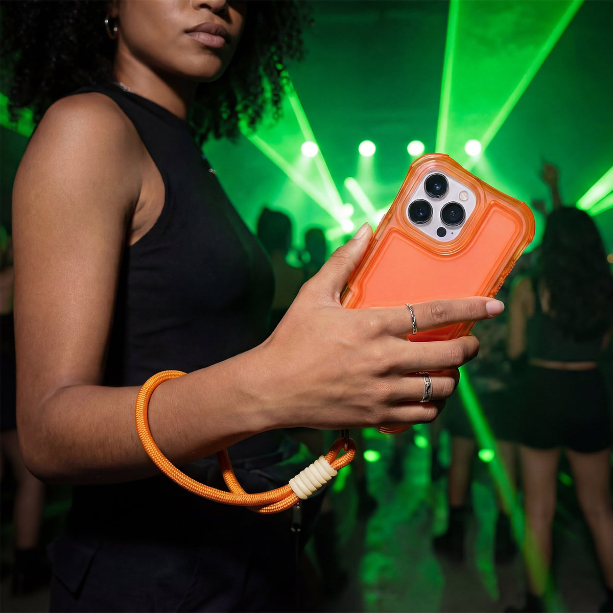 „Safepop“ vāciņš ar siksniņu iPhone 17 Pro 6,3" oranžs