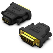 BENFEI DVI–HDMI divvirzienu adapteris, 2 gab. komplekts, melns