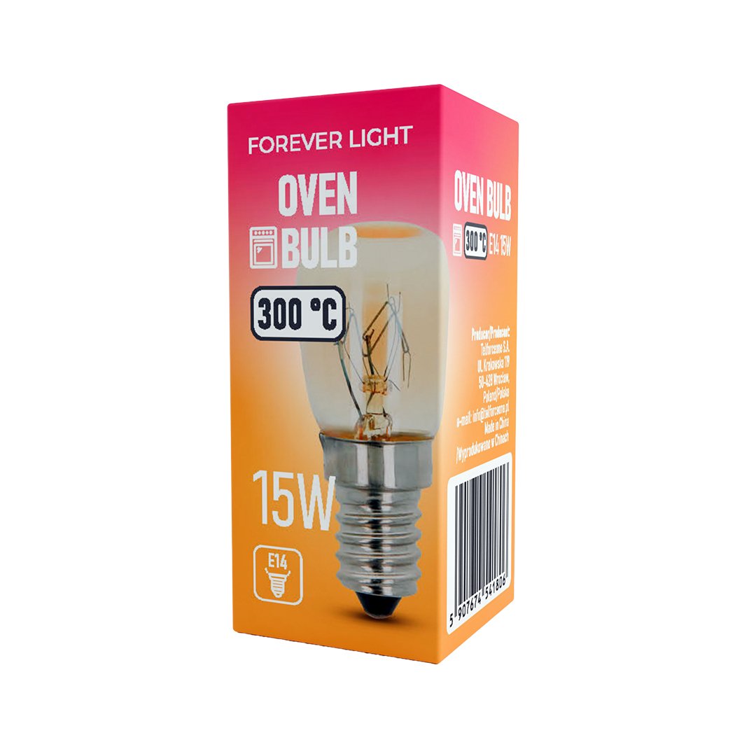 „Forever Light“ cepeškrāsns spuldze E14 T25 15 W 230 V 60 lm 300°