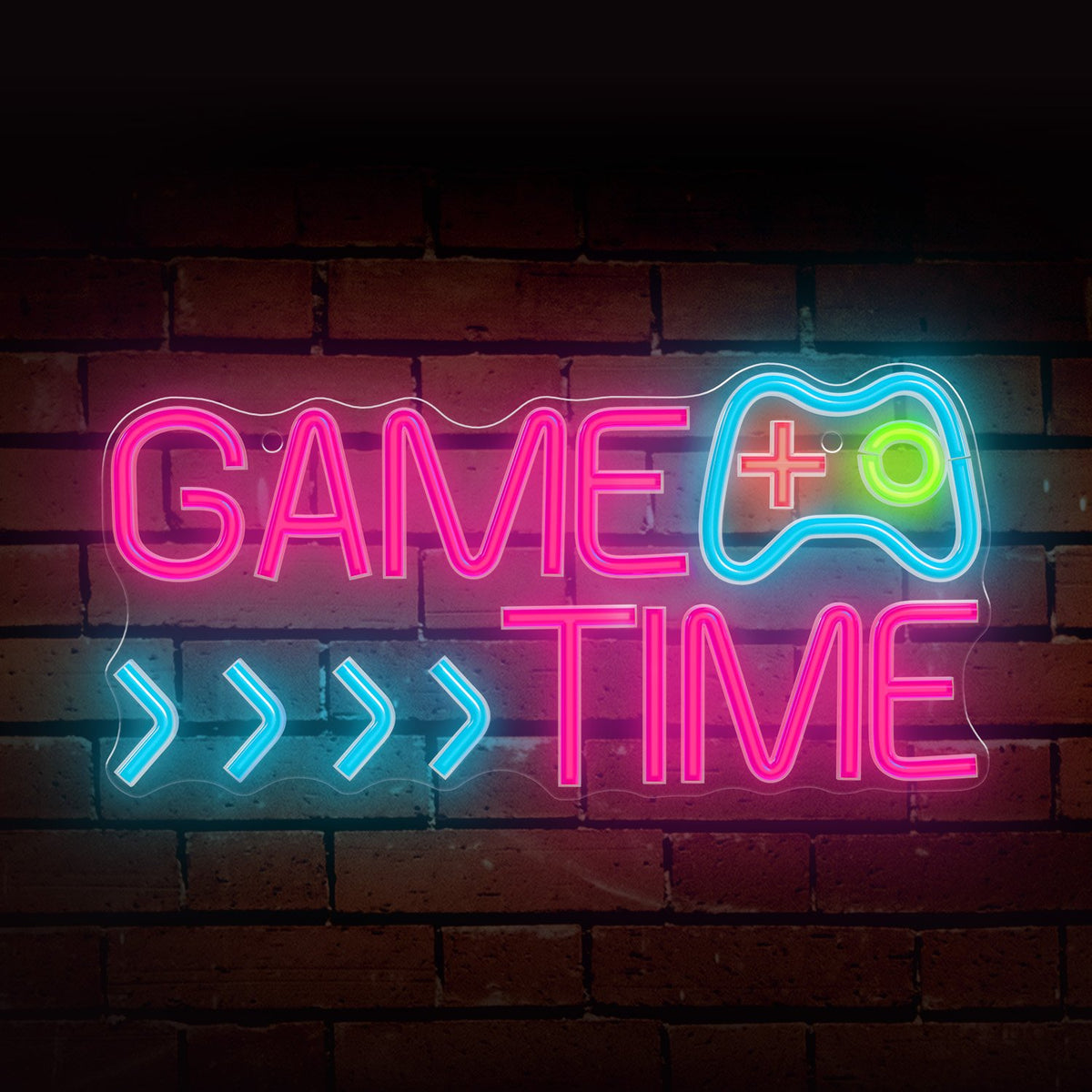 „Forever Light“ neona PLEXI LED „GAME TIME“ daudzkrāsains FPNE34