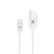 Maxlife USB–USB-C kabelis, 0,5 m, 3 A, balts