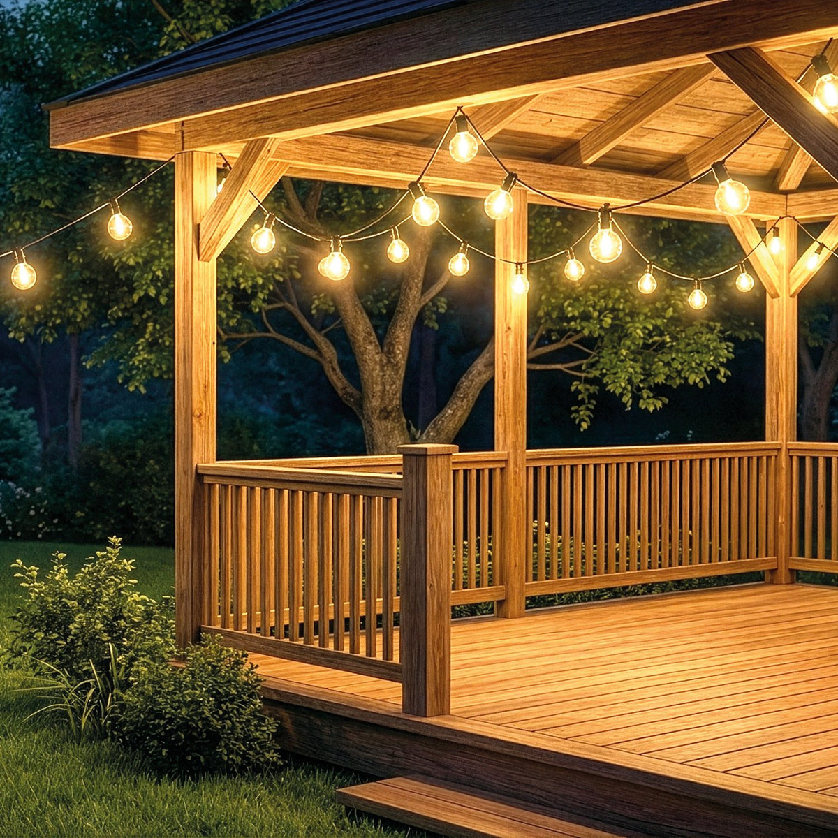 Forever Light ar saules uzlādi LED String Lights SUNARI FLS-180 8.5m 10+1 caurspīdīgs spuldzes 1800mAh + RC