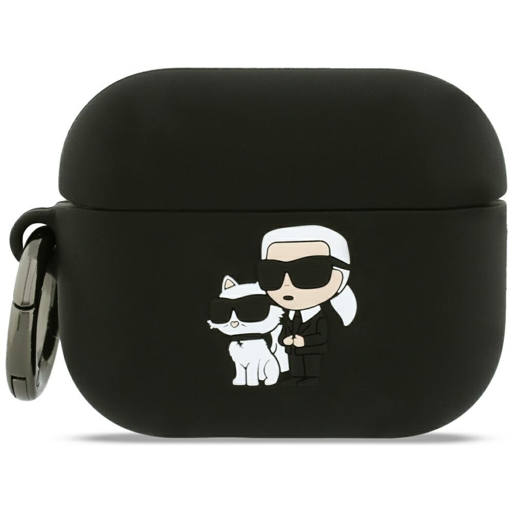 Karl Lagerfeld silikona „Karl & Choupette“ AirPods Pro 3 austiņu maciņš, rozā