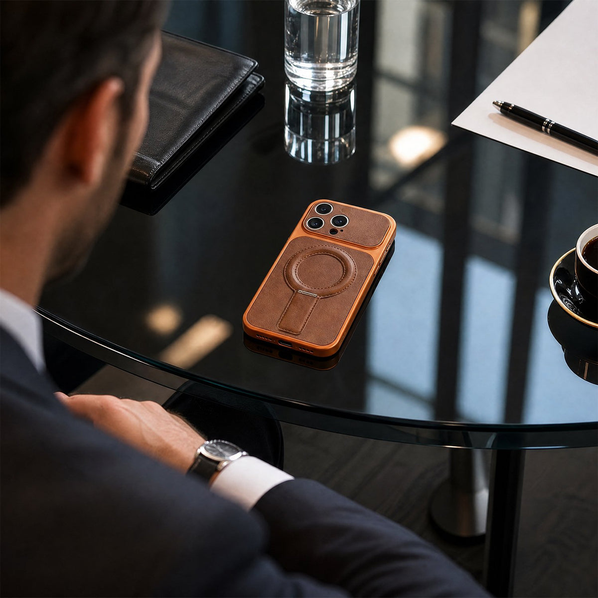 „Luxgrip MagSafe“ vāciņš iPhone 17 6,3'' oranžs