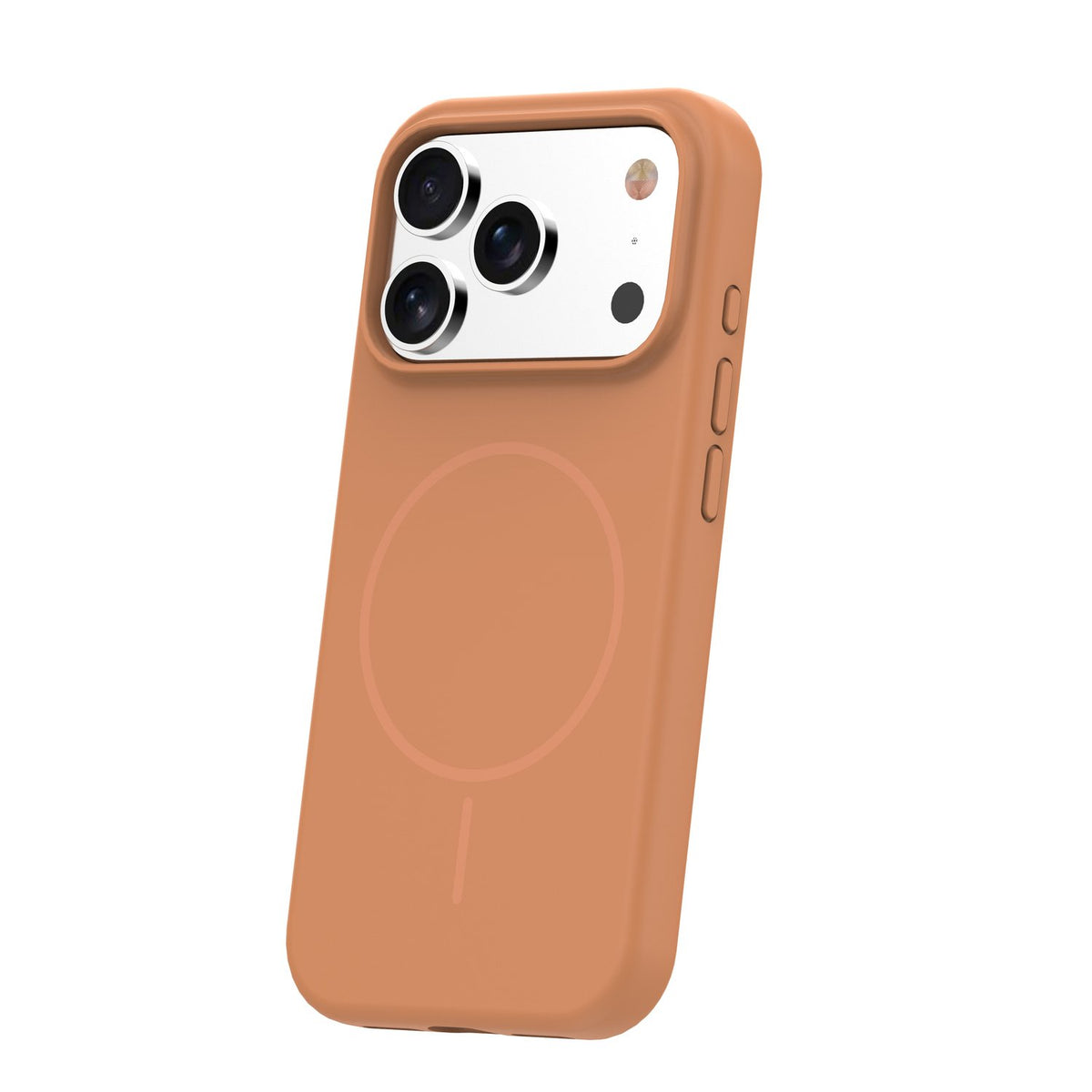 Plāns silikona „MagSafe“ vāciņš iPhone 15 Pro 6,1" karameles