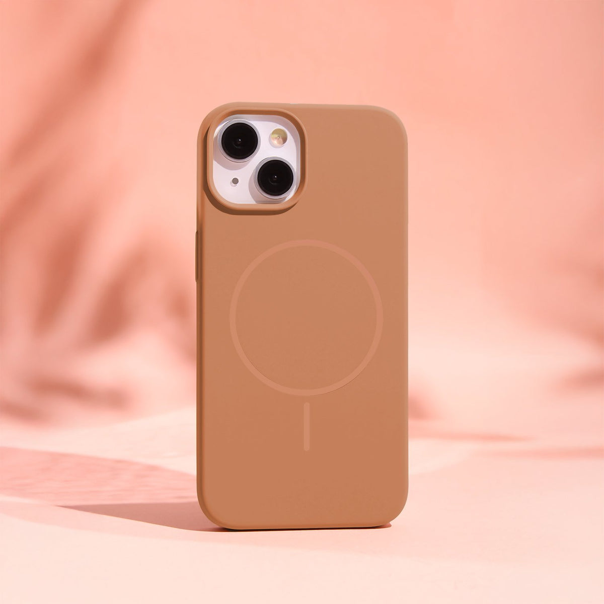 Plāns silikona „MagSafe“ vāciņš iPhone 13 6,1" karameles