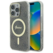Guess GUHMP16LH4STW iPhone 16 Pro 6,3" brūns cietais vāciņš IML 4G MagSafe