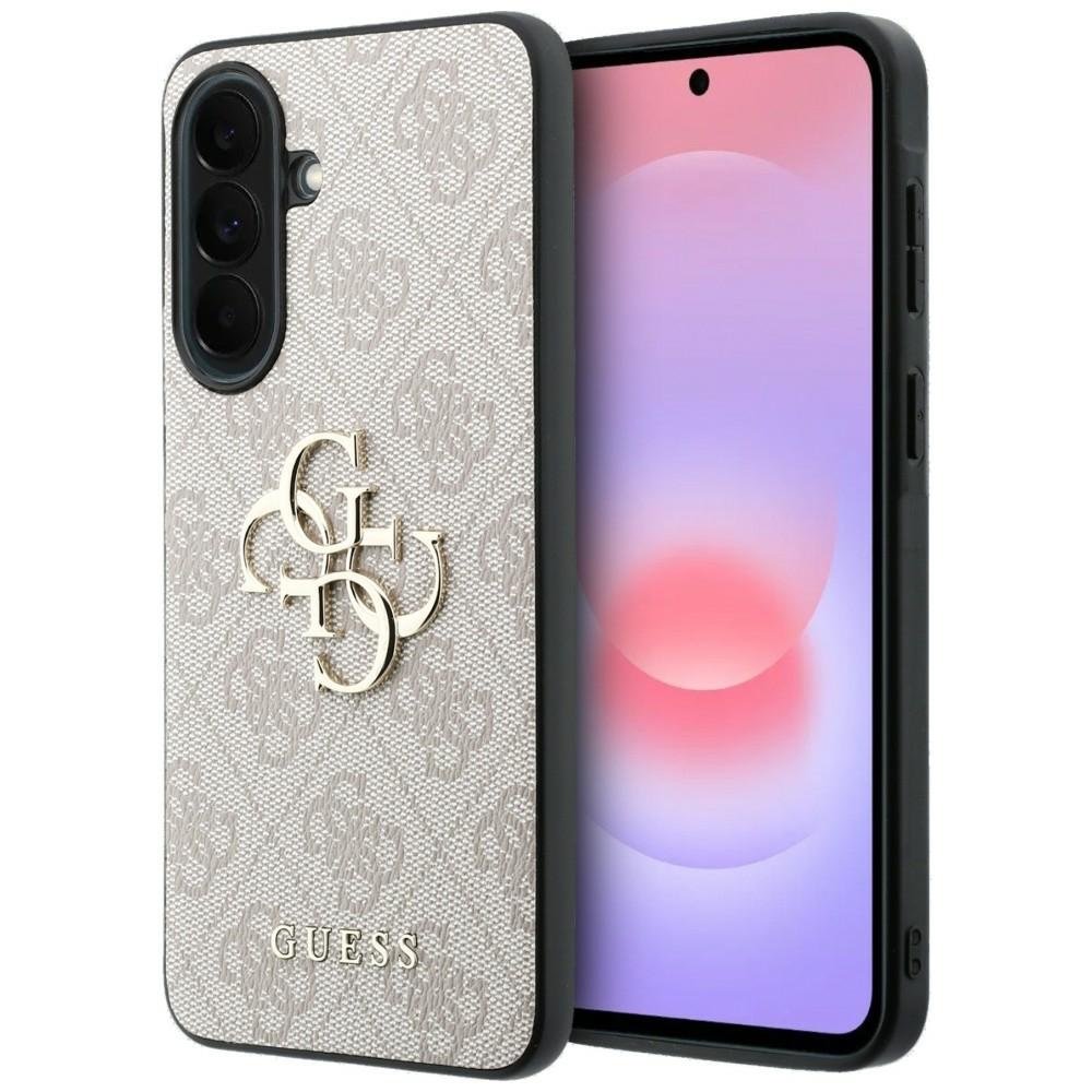 „Guess HC PU 4G Big Logo“ vāciņš Samsung Galaxy A37, rozā