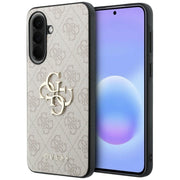 „Guess HC PU 4G Big Logo“ vāciņš Samsung Galaxy A57, rozā