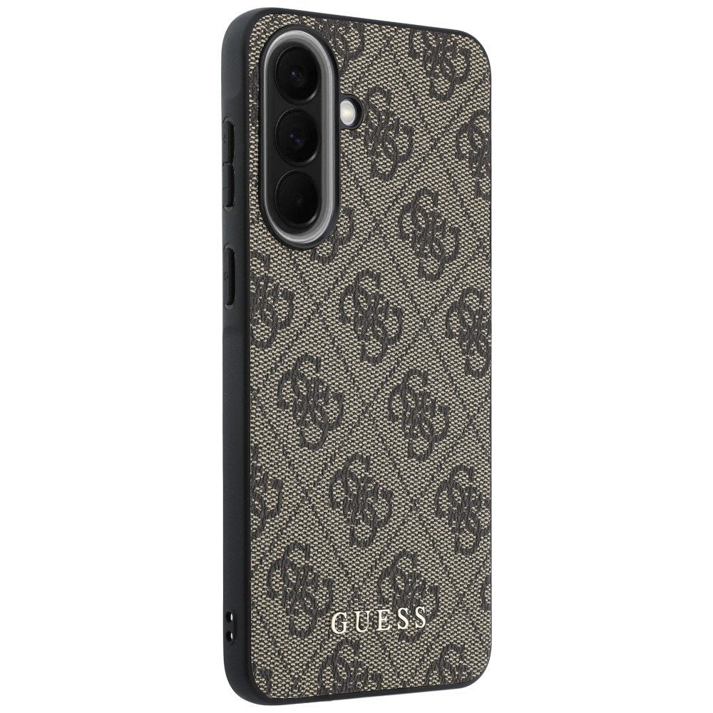 „Guess HC PU 4G Classic Logo“ vāciņš ar piekariņu Samsung Galaxy A37, brūns