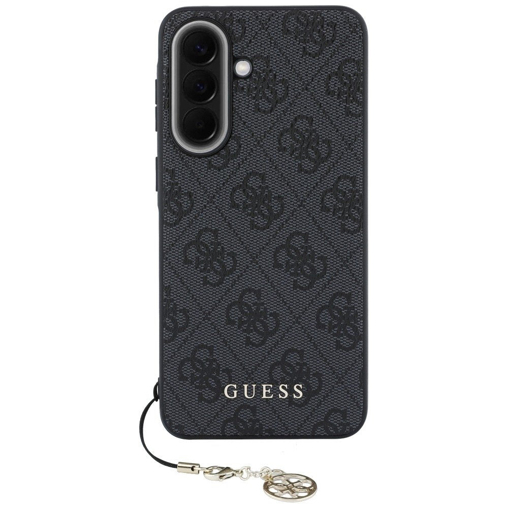 „Guess HC PU 4G Classic Logo“ vāciņš ar piekariņu Samsung Galaxy A37, melns