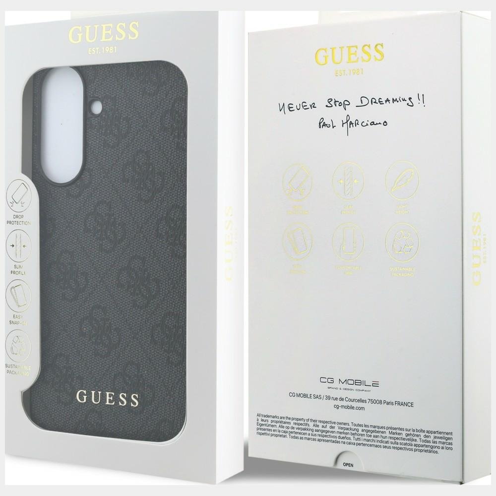 „Guess HC PU 4G Classic Logo“ vāciņš ar piekariņu Samsung Galaxy A57, melns
