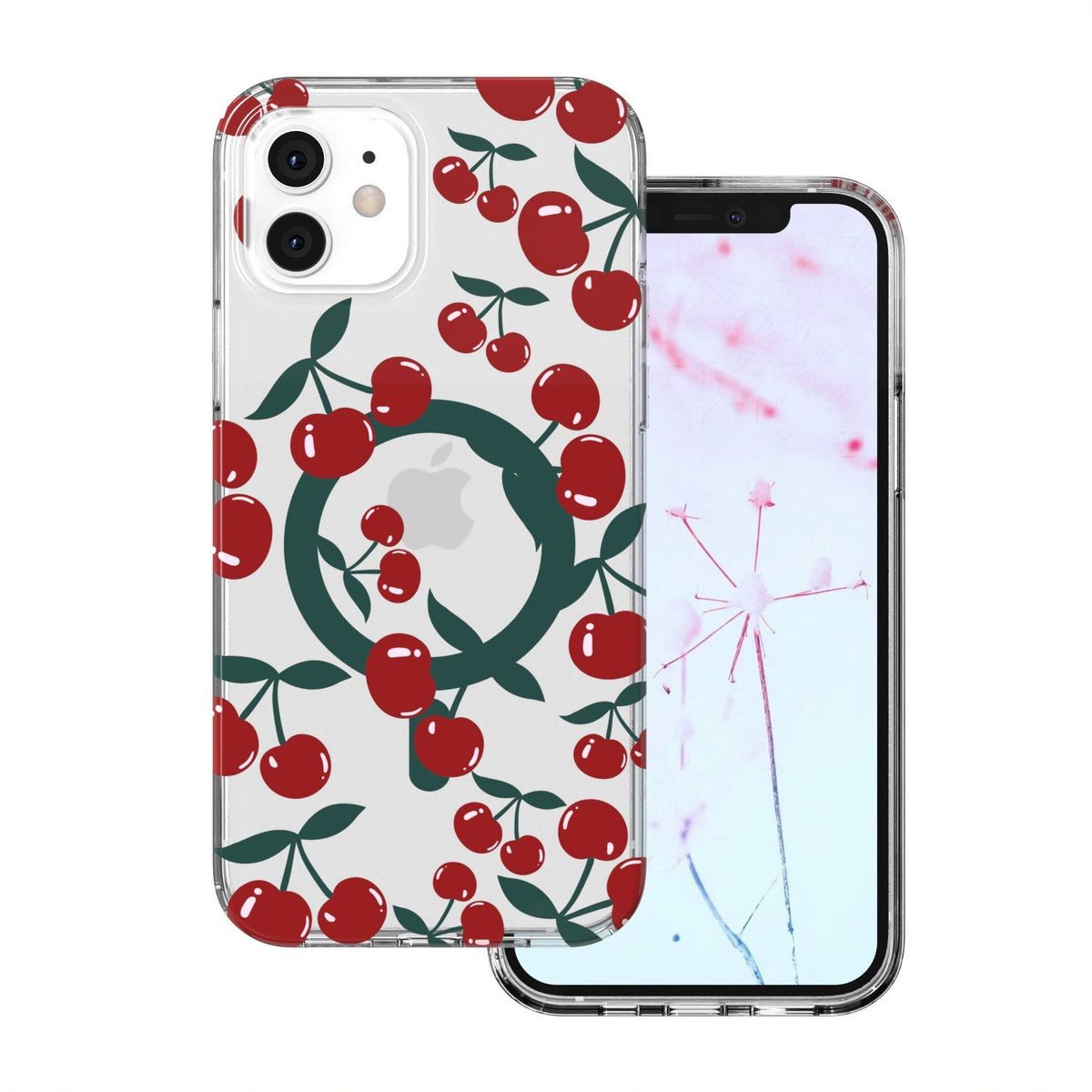 „Cherry MagSafe“ vāciņš iPhone 12 / 12 Pro 6,1" – caurspīdīgs