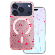 Cherry Mag apvalks iPhone 17 Pro Max 6,9" / 18 Pro Max 6,9" ar gliteriem