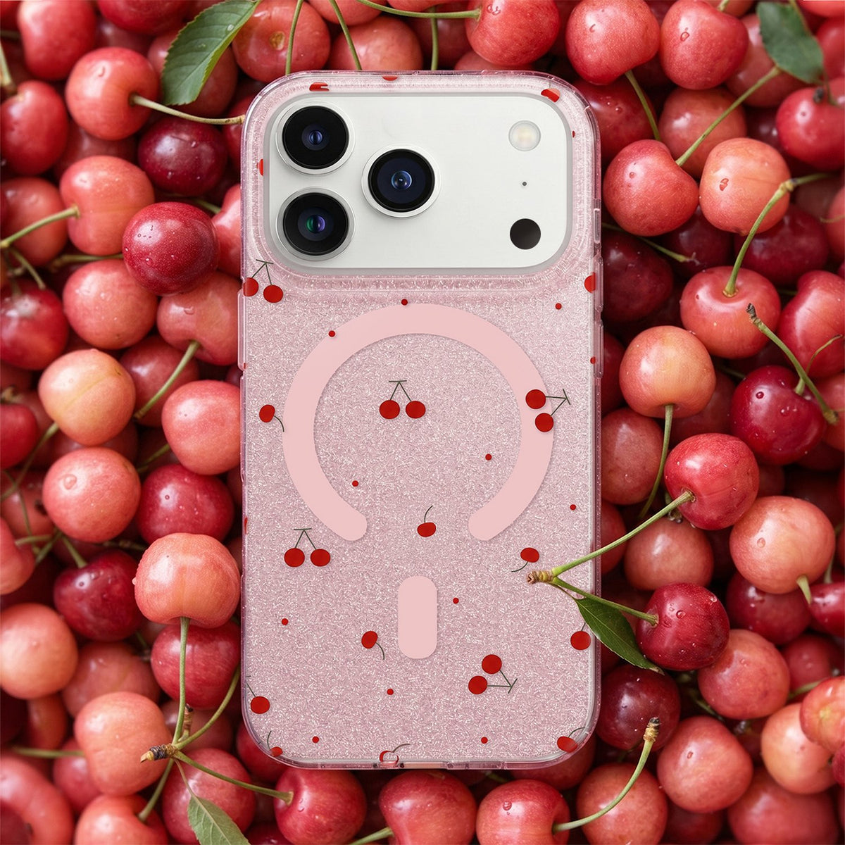 „Cherry MagSafe“ vāciņš iPhone 13 / 14 6,1" ar spīdumiem