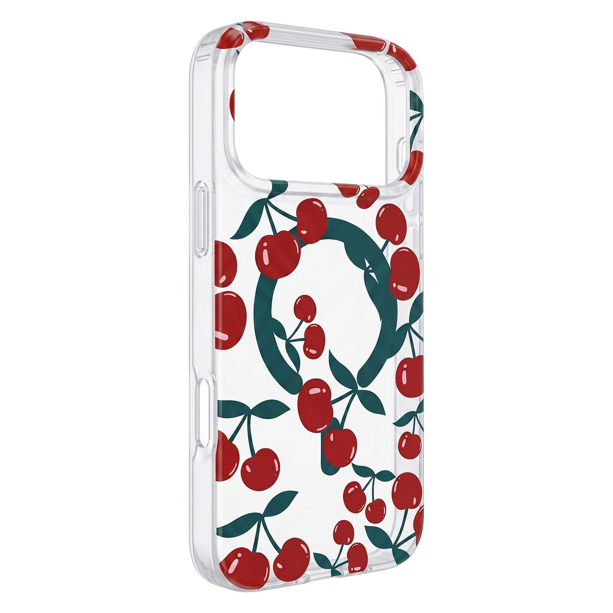 Cherry Mag apvalks iPhone 17 Pro Max 6,9" / 18 Pro Max 6,9", caurspīdīgs