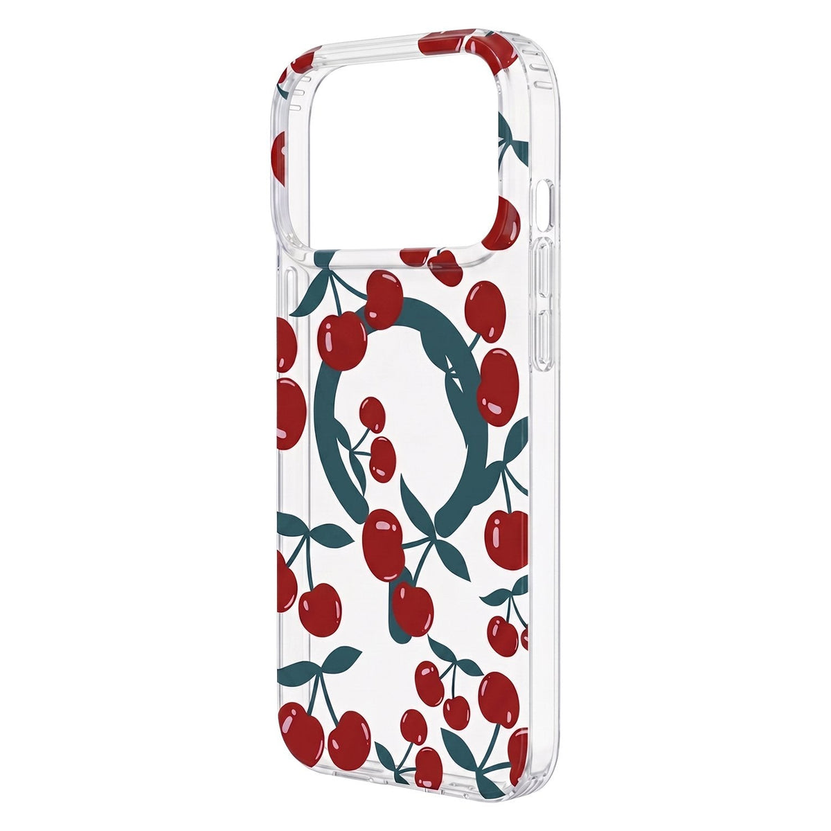 Cherry Mag apvalks iPhone 17 Pro Max 6,9" / 18 Pro Max 6,9", caurspīdīgs