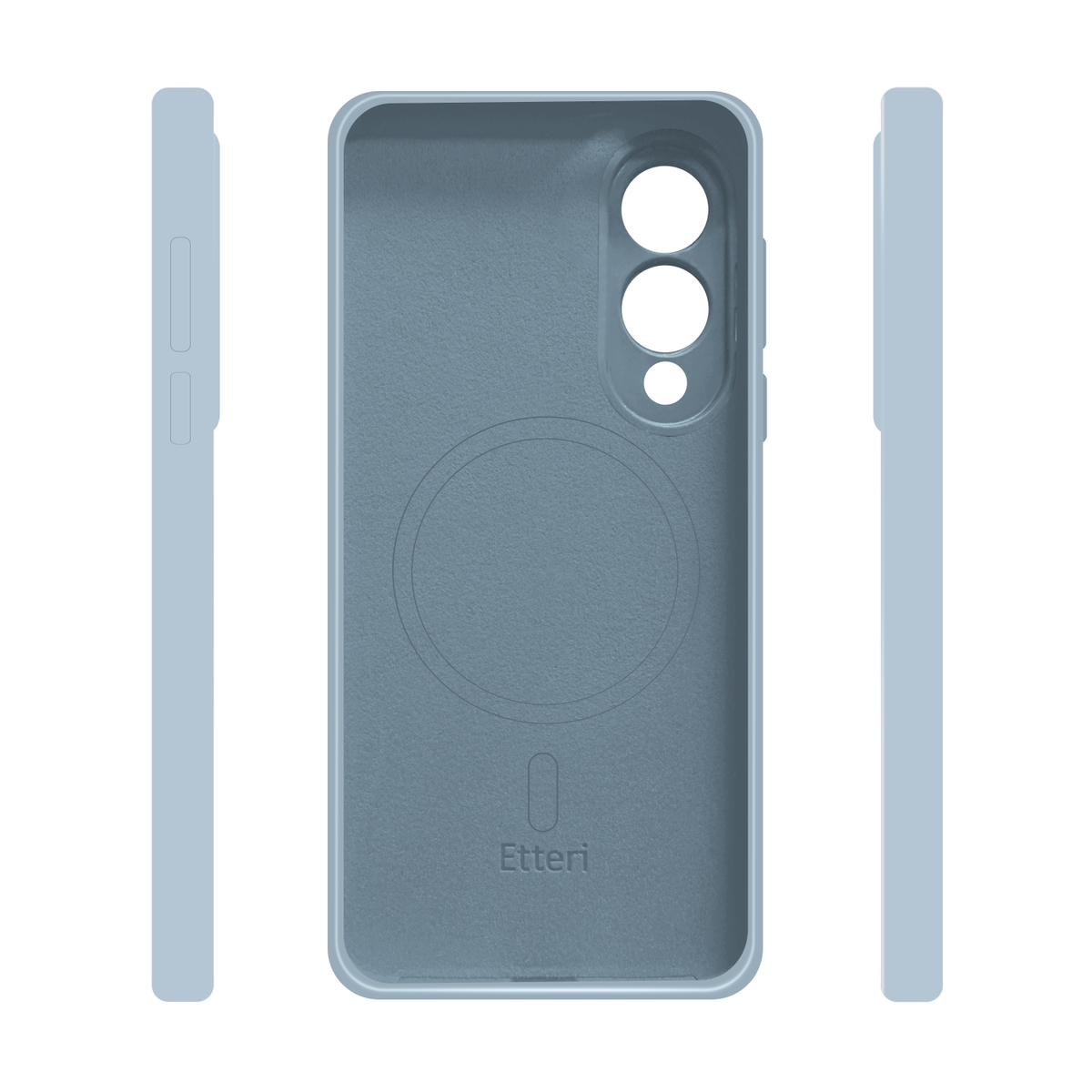 Etteri silikona MagSafe vāciņš Samsung Galaxy S25 Edge, gaiši zils