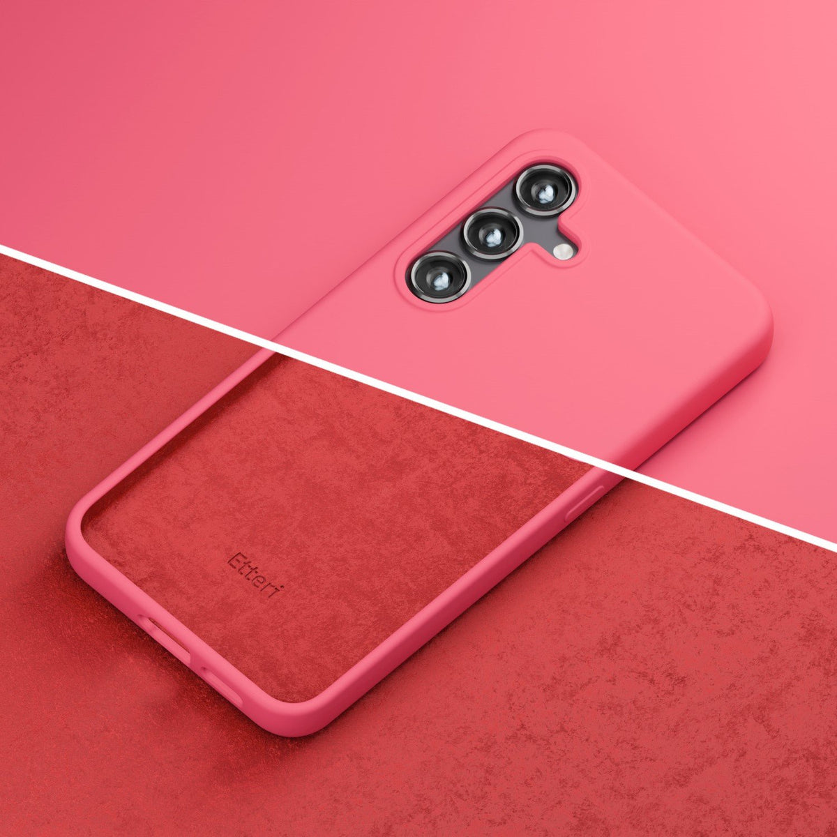 Etteri silikona MagSafe vāciņš Samsung Galaxy S25 Edge Raspberry