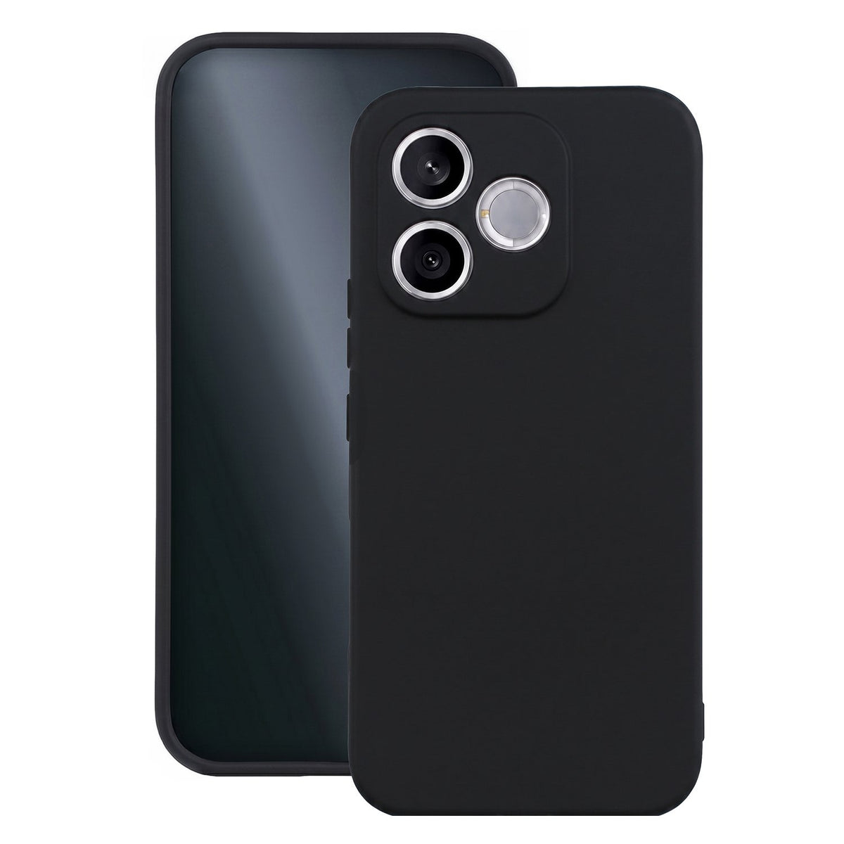 Silikona vāciņš tālrunim „Honor 600 Lite“, melns
