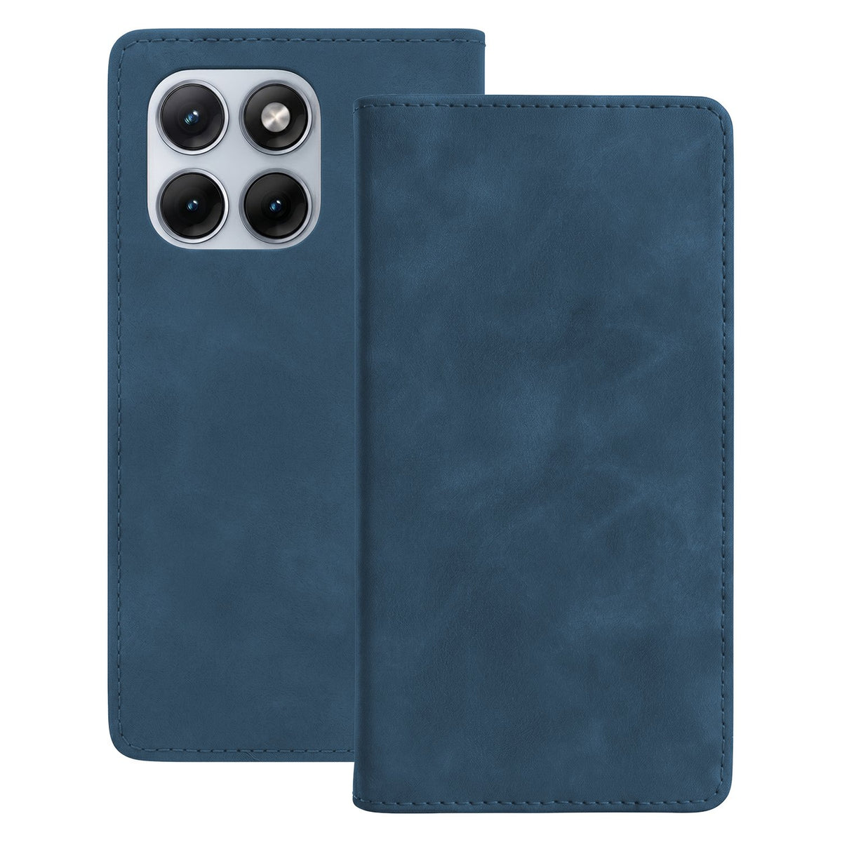 „Smart Suede“ vāciņš Motorola Edge 70 Fusion tālrunim, tumši zils