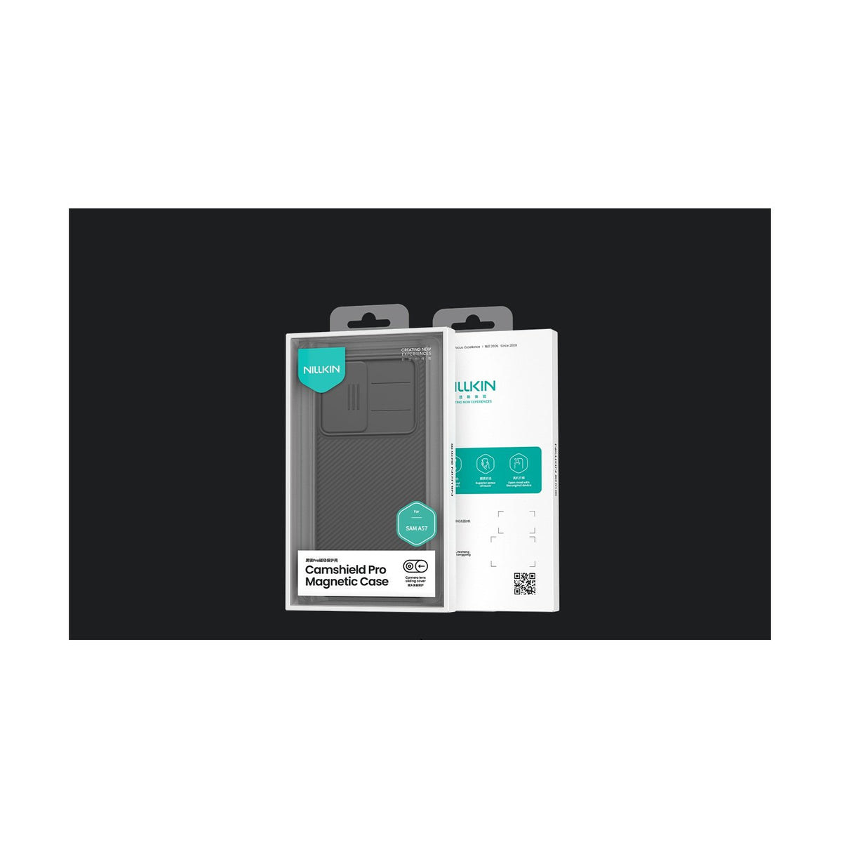 Nillkin CamShield Pro magnētiskais vāciņš Samsung Galaxy A57 5G, melns