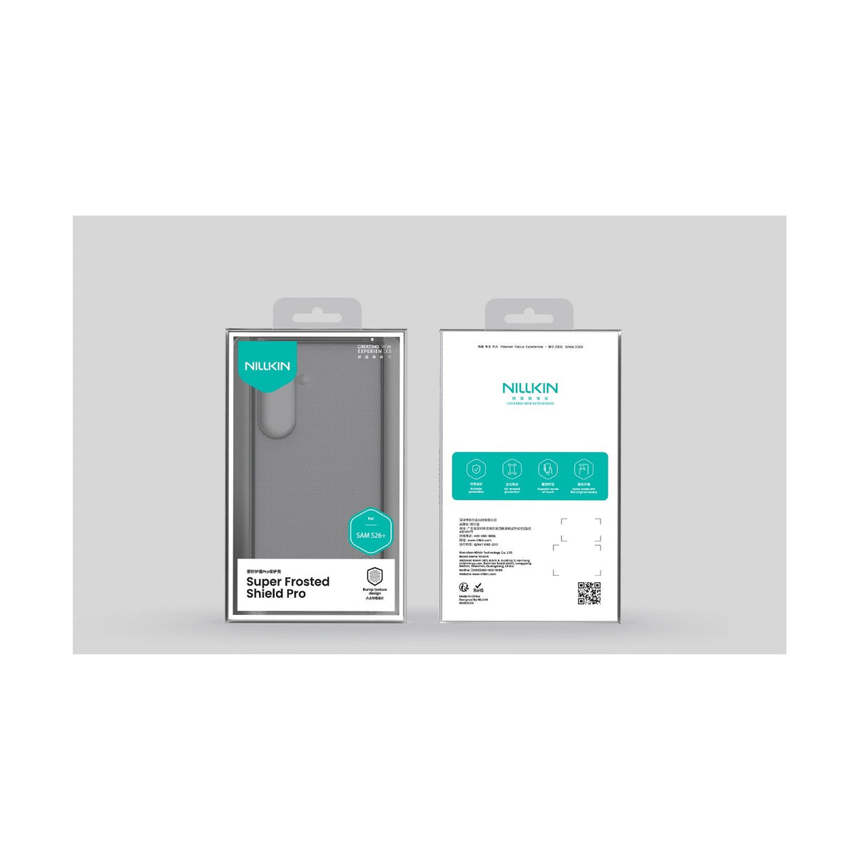 Nillkin „Super Frosted Shield Pro“ vāciņš Samsung Galaxy S26+ – caurspīdīgs melns