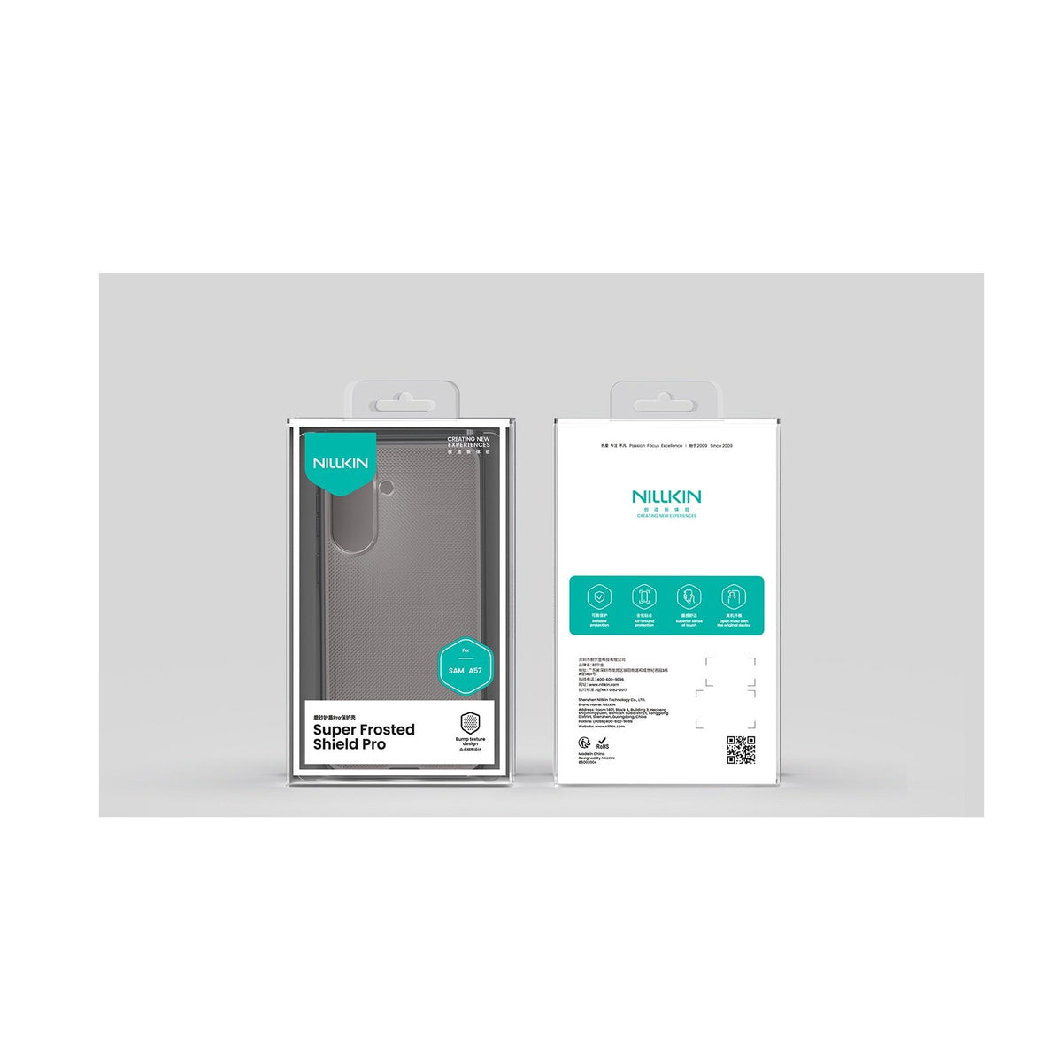 Nillkin „Super Frosted Shield Pro“ vāciņš Samsung Galaxy A57 5G, caurspīdīgs melns